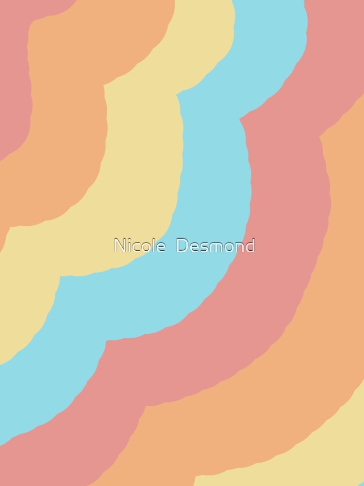 retro squiggle print by Nicole  Desmond T-Shirts, Hoodie, Sweatshirt | BlankRebels.com (Image 2)