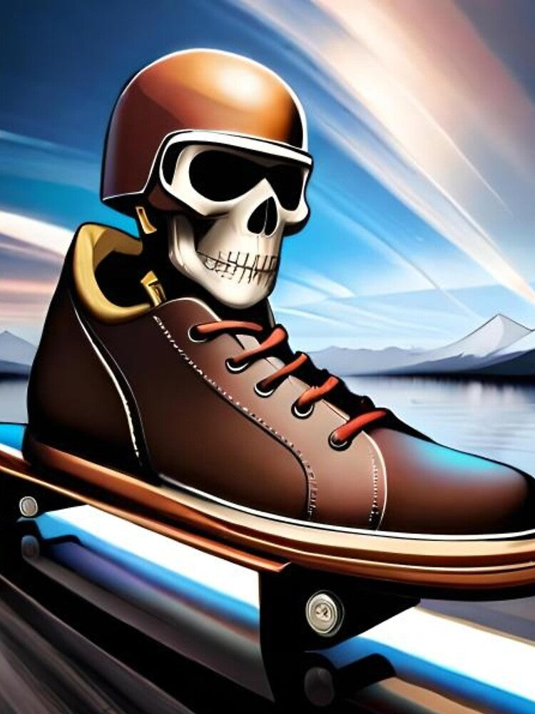 Skeleton on skateboard by MyStickeroonies T-Shirts, Hoodie, Sweatshirt | BlankRebels.com (Image 2)