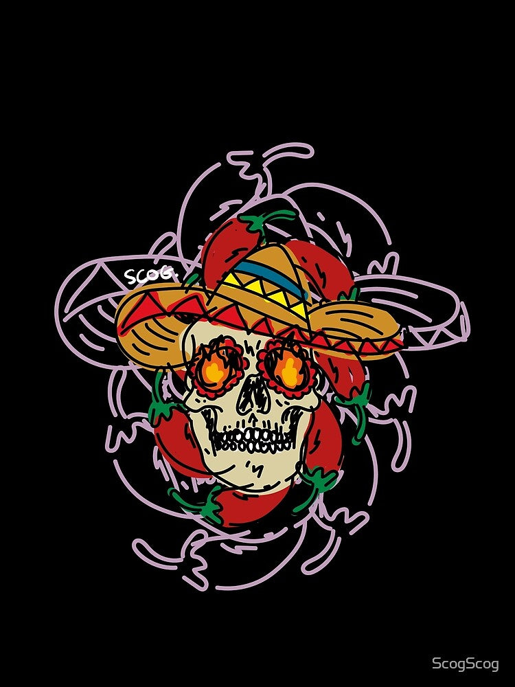 Mexican skull by ScogScog T-Shirts, Hoodie, Sweatshirt | BlankRebels.com (Image 2)
