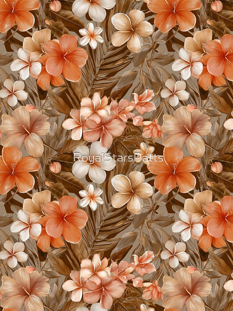 Petaled Tropical Flower Print Flower Garden Pattern Mom T-Shirts, Hoodie, Sweatshirt