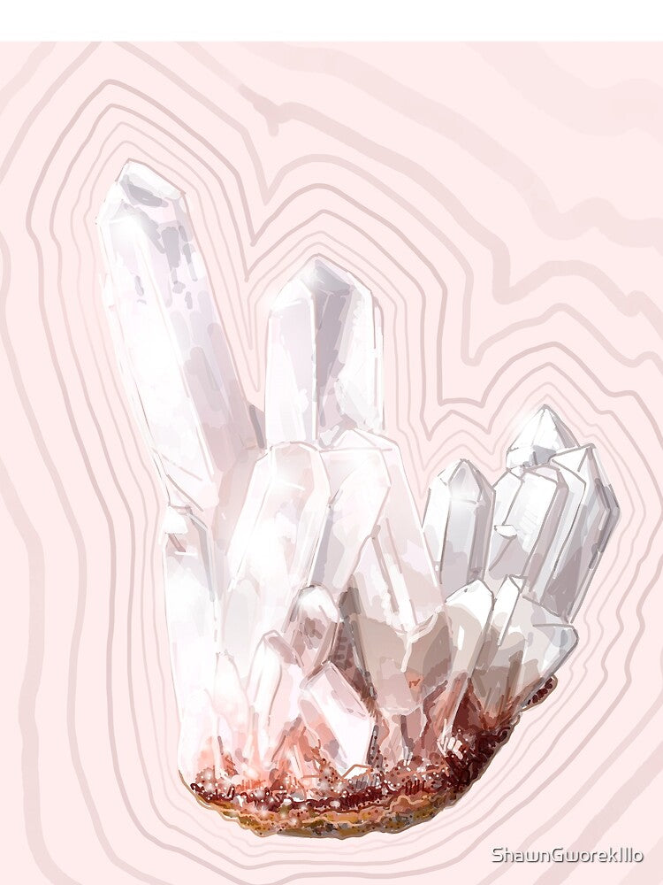 Rose Quartz Crystal by ShawnGworekIllo T-Shirts, Hoodie, Sweatshirt | BlankRebels.com (Image 2)