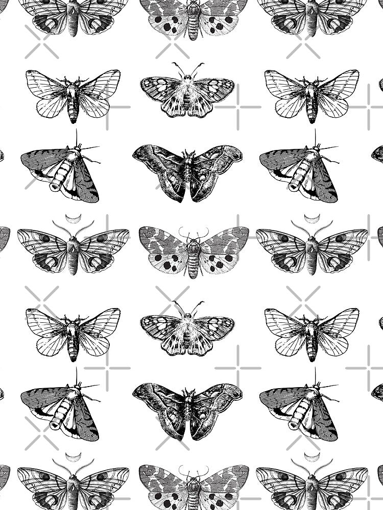 Sketch style moths by Shiablue T-Shirts, Hoodie, Sweatshirt | BlankRebels.com (Image 2)