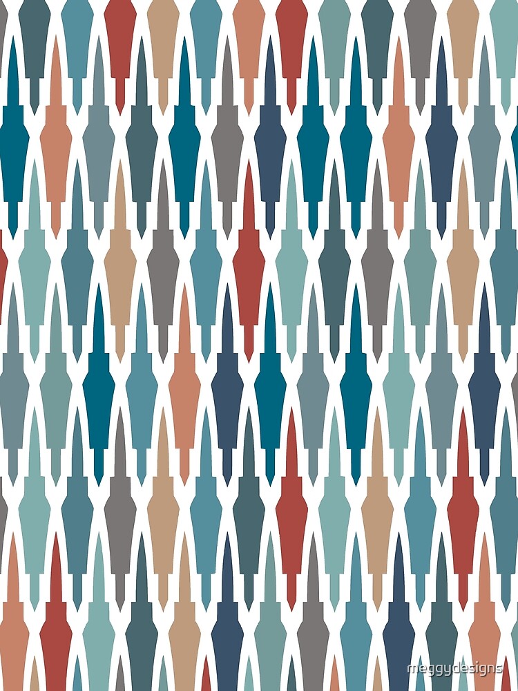 Boho Decor, Moroccan Pattern, Red, Blue, Terracotta by meggydesigns T-Shirts, Hoodie, Sweatshirt | BlankRebels.com (Image 2)