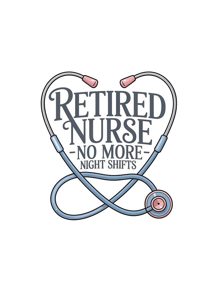Retired Nurse Shirt | No More Night Shifts, Nursing Retirement Gift Classic T-Shirt by podlook Hoodie, Sweatshirt (Image 2)
