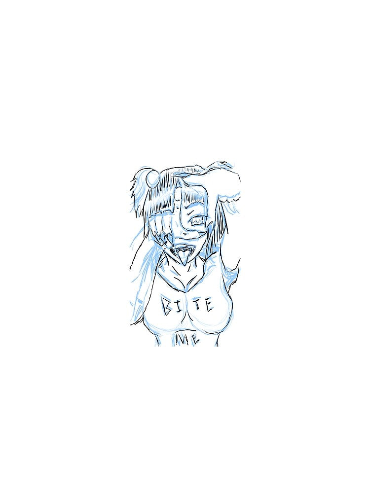 Sassy Vampire Manga Girl by LoafyDave T-Shirts, Hoodie, Sweatshirt | BlankRebels.com (Image 2)