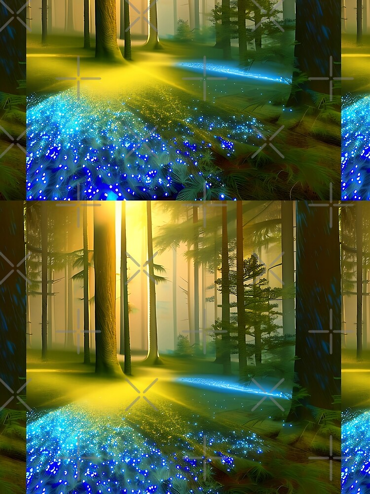Fantasy Forest Art | Magical Forest | Fairytale | Fantasy Background | Luminous Enchanted Forest | Beautiful... (Image 2)