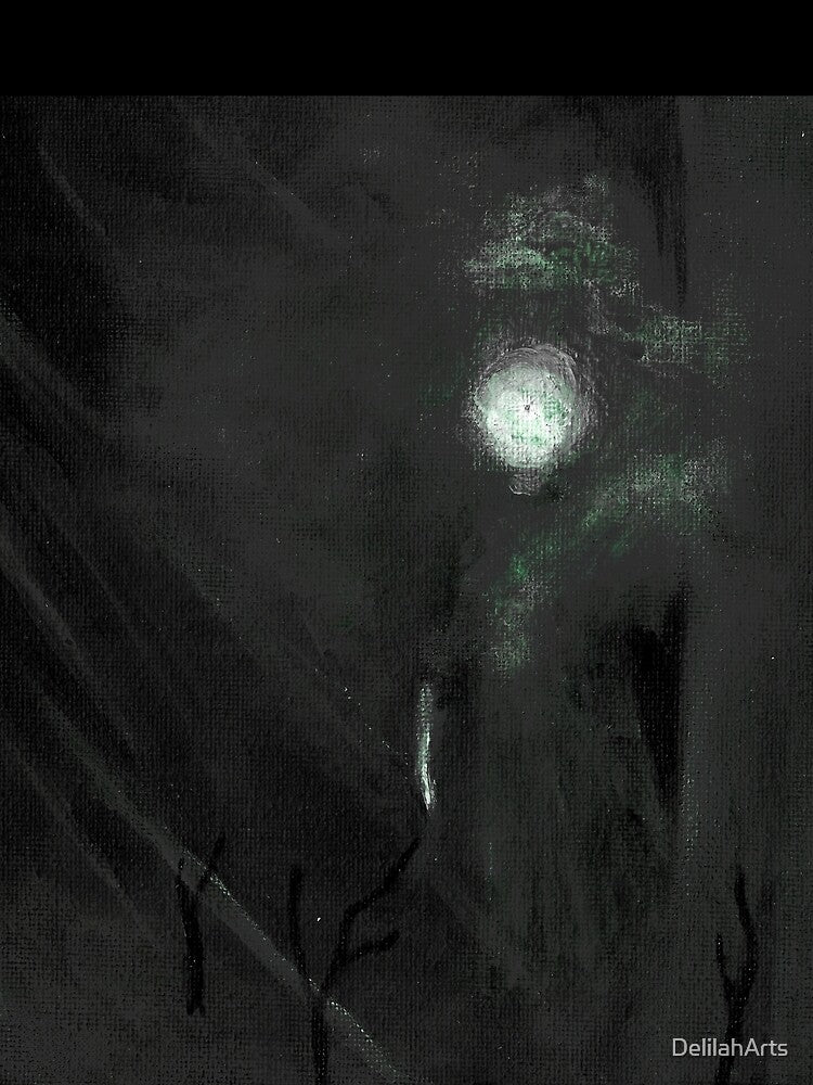 Moon Alien - Eerie painting by DelilahArts T-Shirts, Hoodie, Sweatshirt | BlankRebels.com (Image 2)