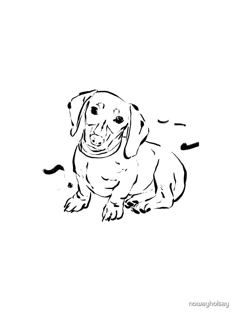 Dachshund Drawing by nowayholsay T-Shirts, Hoodie, Sweatshirt | BlankRebels.com (Image 2)