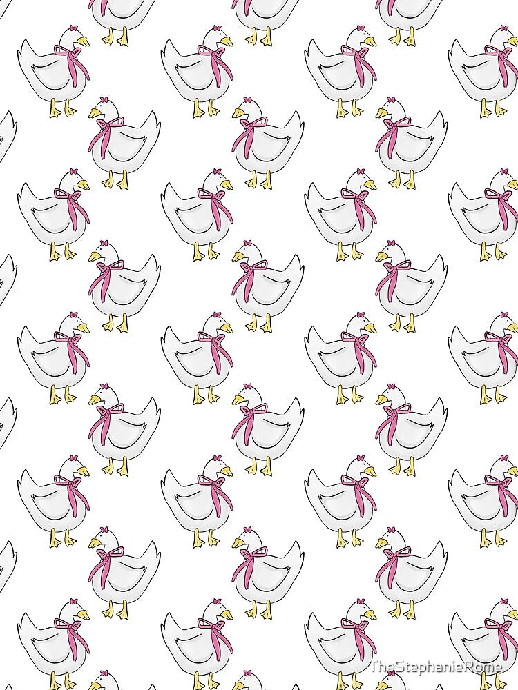 Cute Duck Pattern – Coquette Bow Cottagecore Aesthetic Design by TheStephanieRome T-Shirts, Hoodie, Sweatshirt (Image 2)
