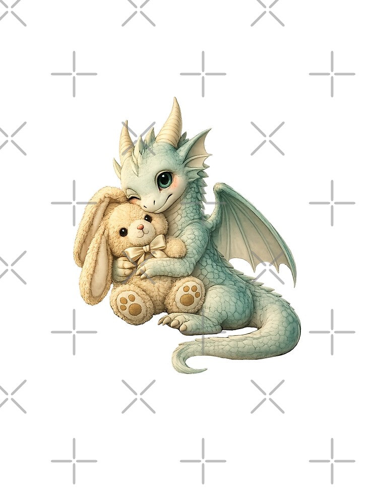 Baby Dragon Hugging Bunny Plush by Hatchling Hollow T-Shirts, Hoodie, Sweatshirt | BlankRebels.com (Image 2)