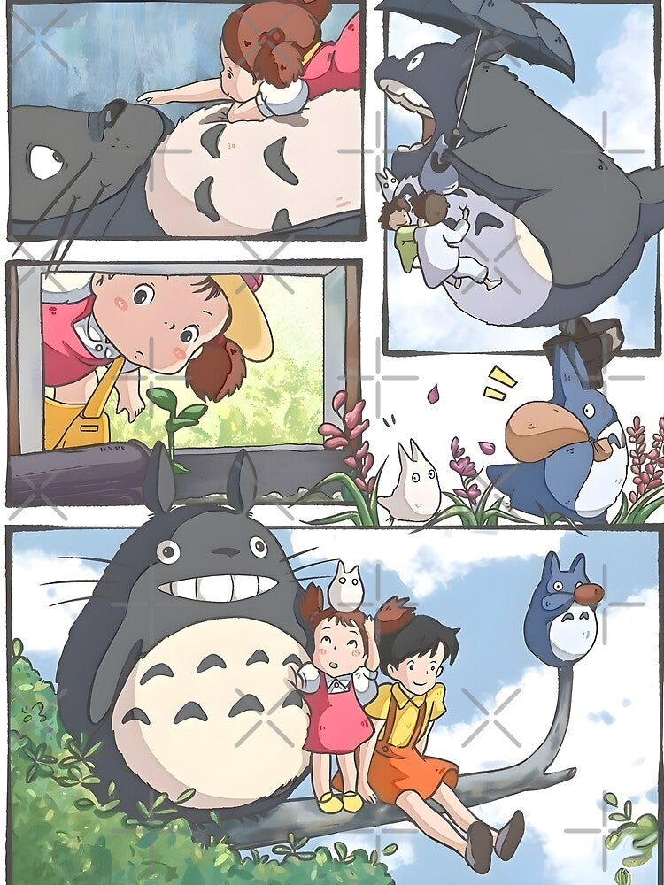 kawaii & Cute art monster go -%[ghiblis]%- flying away japan film by Isa00j T-Shirts, Hoodie, Sweatshirt (Image 2)