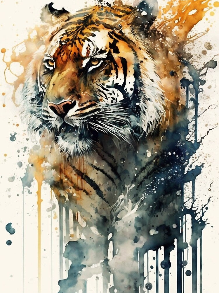 Watercolors animals - The tiger by AB9-Designs T-Shirts, Hoodie, Sweatshirt | BlankRebels.com (Image 2)
