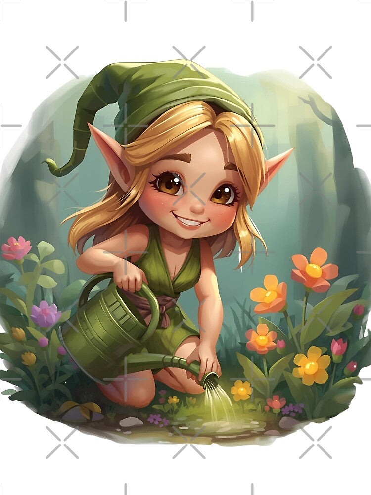 Cute elf girl with gravel can by SimonsDesignArt T-Shirts, Hoodie, Sweatshirt | BlankRebels.com (Image 2)