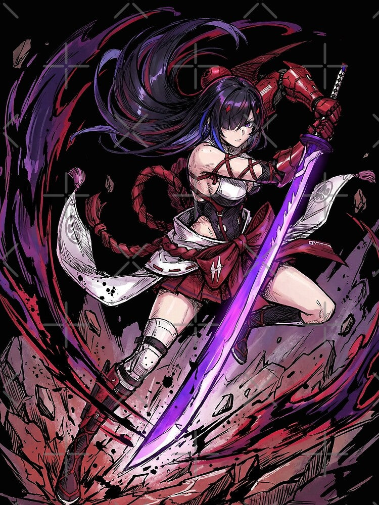 Chizuru Chaos Zero Nightmare - Getsuei-ken Shadow of the Moon Swordswoman Waifu by HakoCity