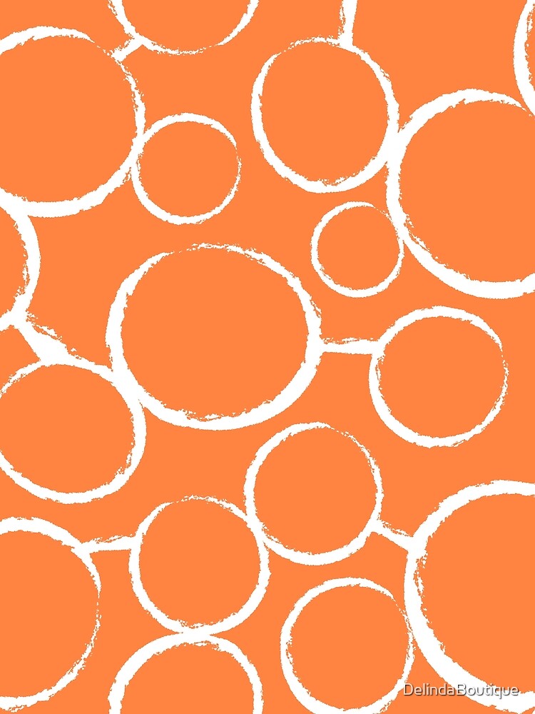 orange white freehand circles by Delinda Graphic Studio T-Shirts, Hoodie, Sweatshirt | BlankRebels.com (Image 2)