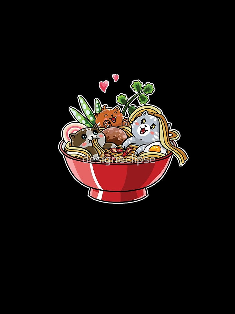Ramen Noodles Cats by designeclipse T-Shirts, Hoodie, Sweatshirt | BlankRebels.com (Image 2)