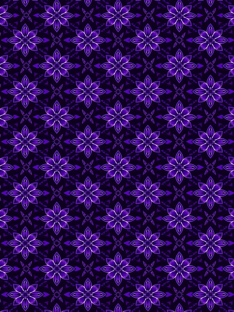 Purple Floral Pattern by Sachie's Studio T-Shirts, Hoodie, Sweatshirt | BlankRebels.com (Image 2)