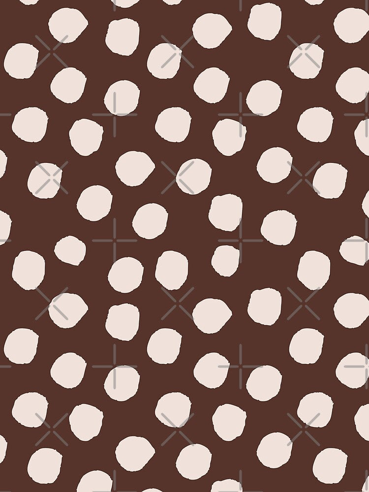 dark academia organic dots pattern in brown and cream by neopop T-Shirts, Hoodie, Sweatshirt | BlankRebels.com (Image 2)