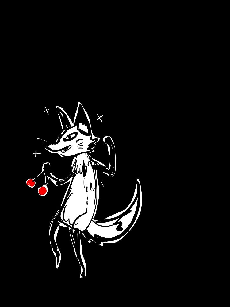 Cherry thief fox by ruhefuchs T-Shirts, Hoodie, Sweatshirt | BlankRebels.com (Image 2)