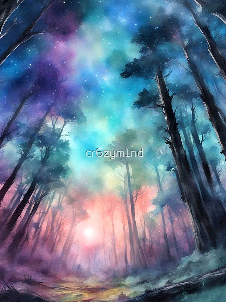 Enchanted Colorful Forest by cr6zym1nd T-Shirts, Hoodie, Sweatshirt | BlankRebels.com (Image 2)