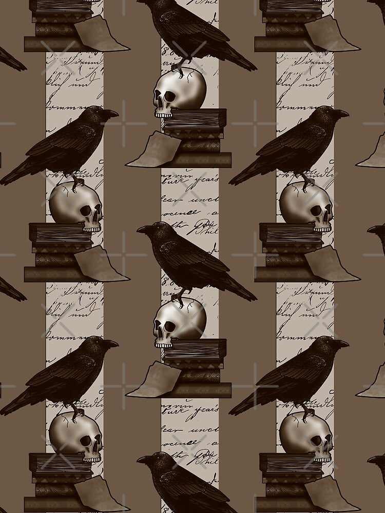 Dark Academia Raven And Skull Pattern by Gemma Compton T-Shirts, Hoodie, Sweatshirt | BlankRebels.com (Image 2)