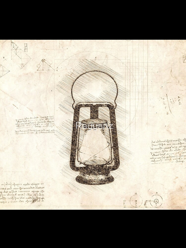 Da Vinci Sketch Art Lantern - Paper by Rayyanz T-Shirts, Hoodie, Sweatshirt | BlankRebels.com (Image 2)