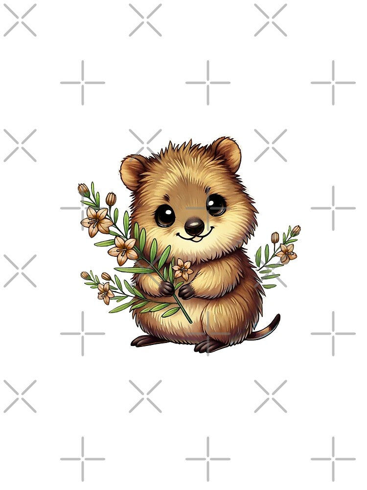 Happy Quokka with food by Opalook T-Shirts, Hoodie, Sweatshirt | BlankRebels.com (Image 2)