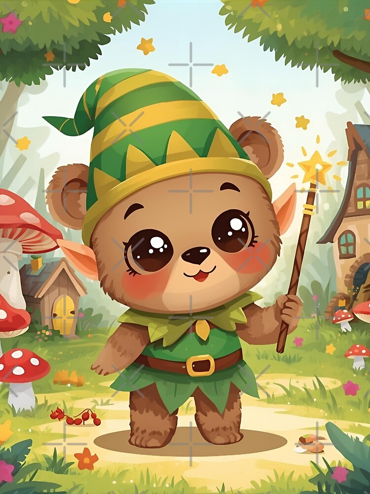 Little elf with star staff by SimonsDesignArt T-Shirts, Hoodie, Sweatshirt | BlankRebels.com (Image 2)