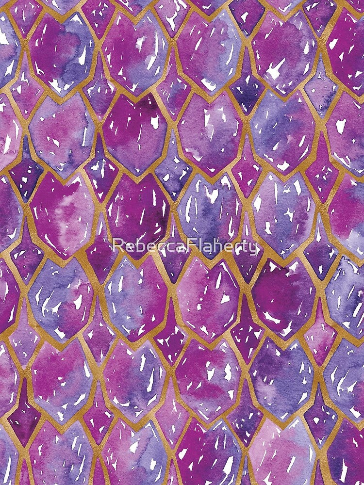 Dragon Scales | Purple and Gold by RebeccaFlaherty T-Shirts, Hoodie, Sweatshirt | BlankRebels.com (Image 2)