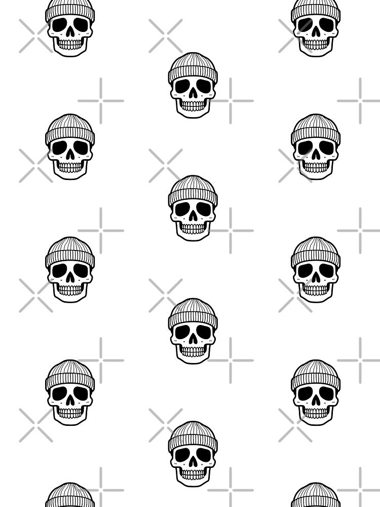 Cool face skeleton with short beanie hat by rasagamastore T-Shirts, Hoodie, Sweatshirt | BlankRebels.com (Image 2)