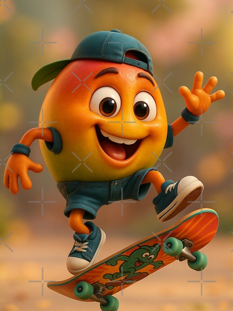 Skater Mango by Sillytoe T-Shirts, Hoodie, Sweatshirt | BlankRebels.com (Image 2)