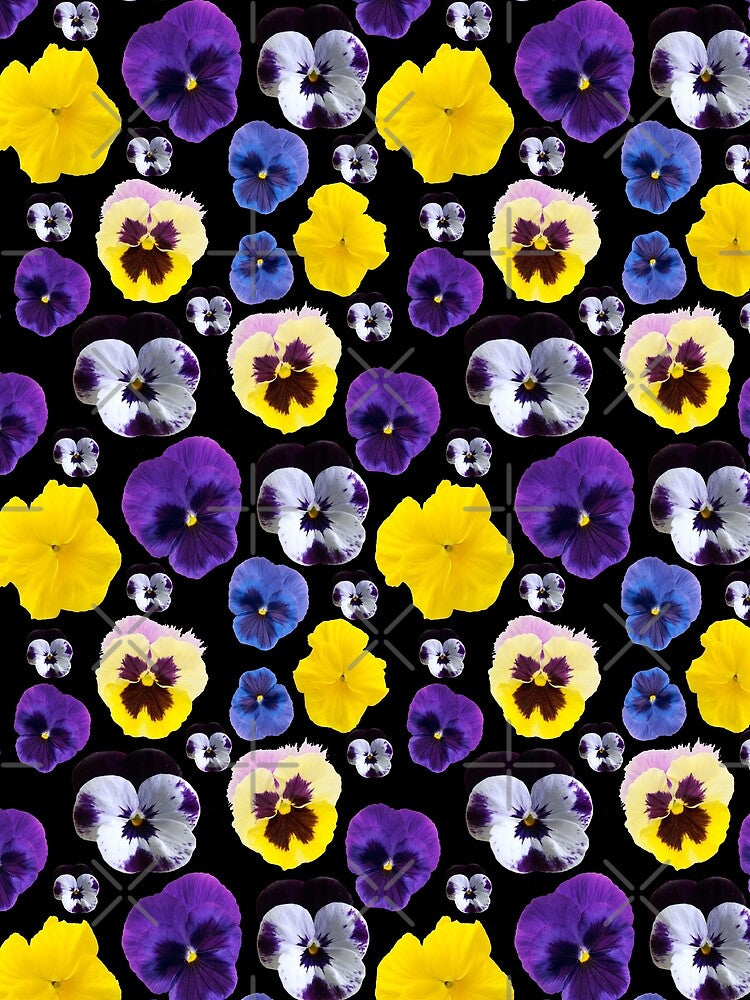 Pansy flowers pattern by virilamissa T-Shirts, Hoodie, Sweatshirt | BlankRebels.com (Image 2)