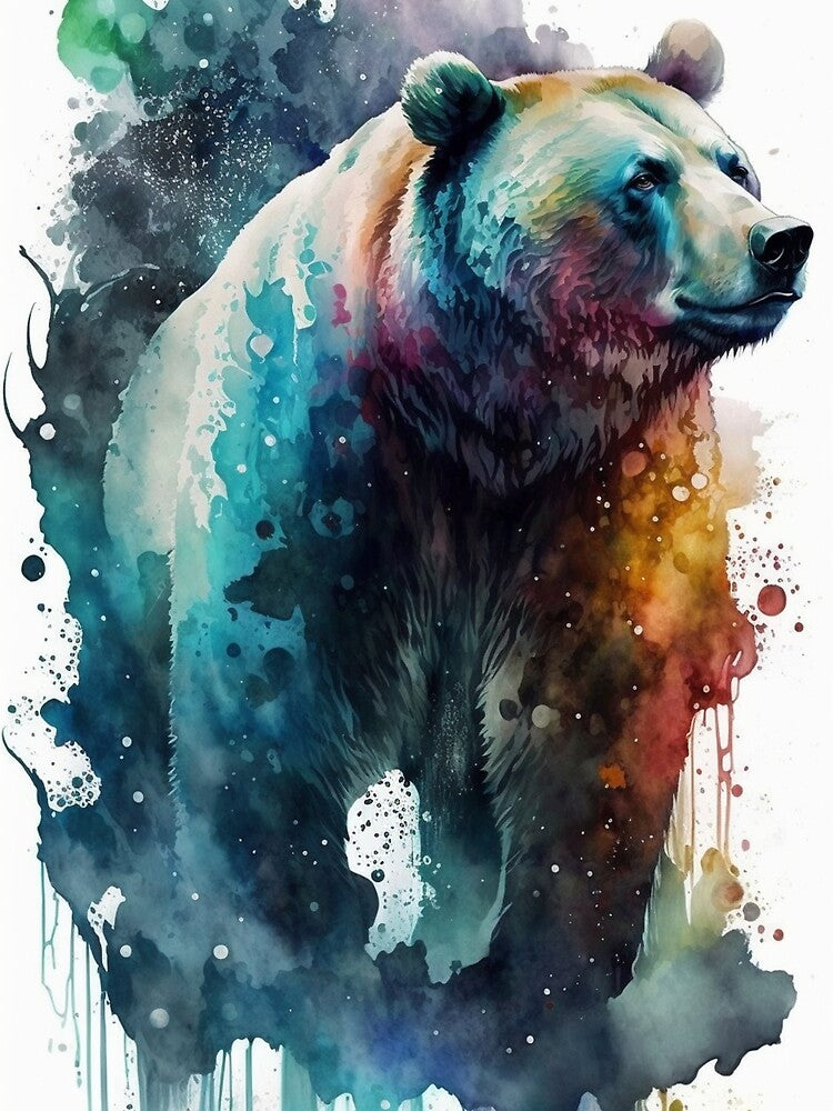 Watercolors animals - The bear by AB9-Designs T-Shirts, Hoodie, Sweatshirt | BlankRebels.com (Image 2)