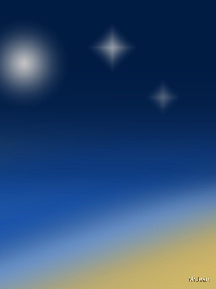 Minimalist Gradient night beach landscape by MrJean T-Shirts, Hoodie, Sweatshirt | BlankRebels.com (Image 2)