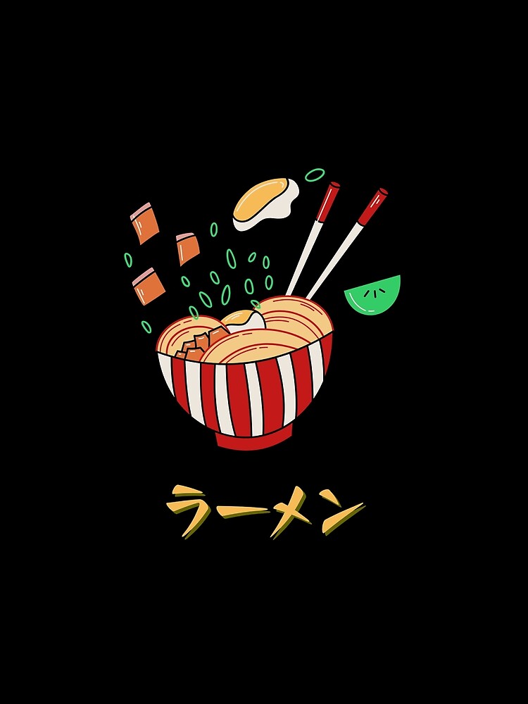 japanese ramen noodles kanji by Bizarro23 T-Shirts, Hoodie, Sweatshirt | BlankRebels.com (Image 2)