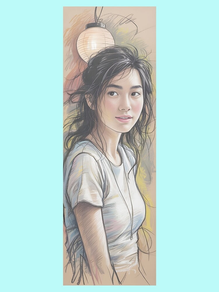 Woman Under Lantern Sketch Png By Merch, Limited Edition by MichaelbmOver T-Shirts, Hoodie, Sweatshirt (Image 2)