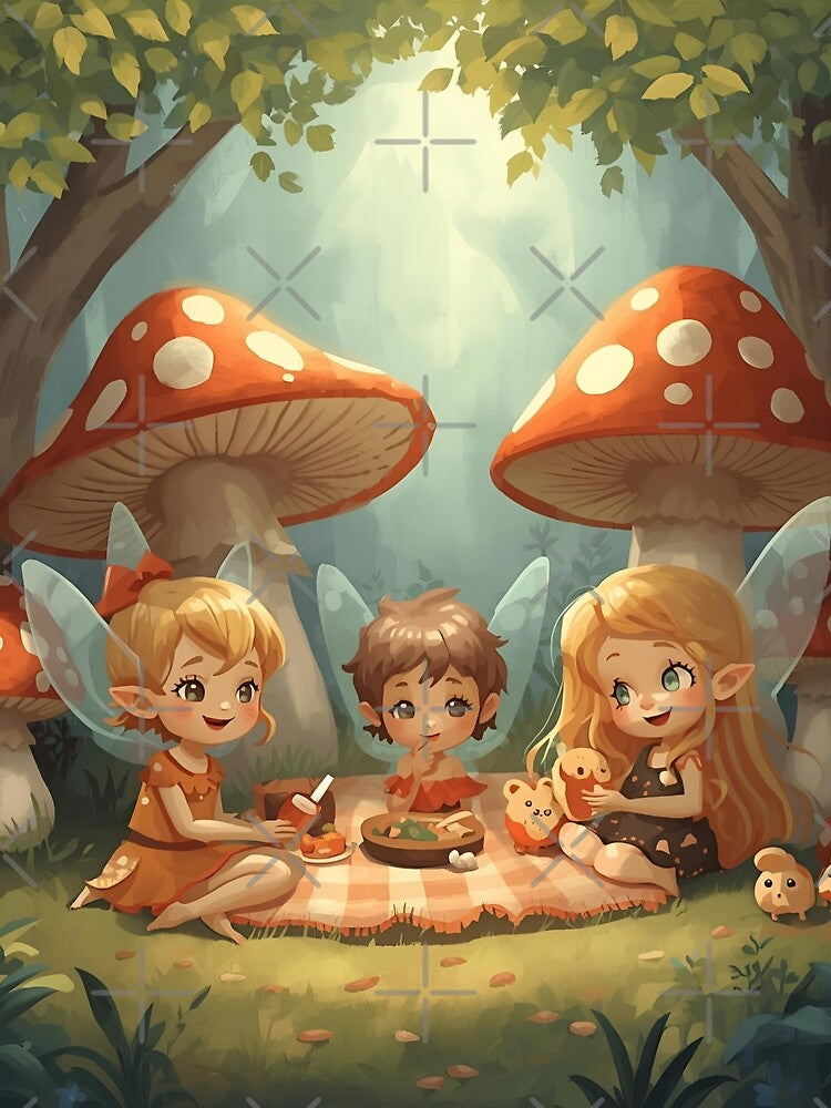 Cute fairies celebrate in the fairytale forest by SimonsDesignArt T-Shirts, Hoodie, Sweatshirt | BlankRebels.com (Image 2)