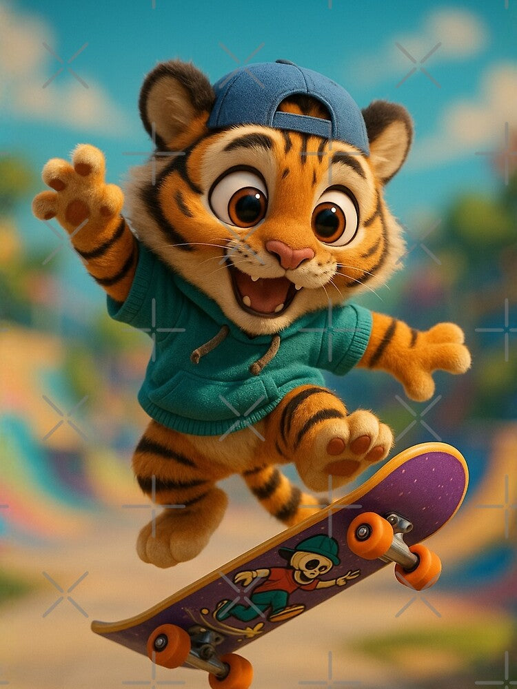 Skater Malayan Tiger by Sillytoe T-Shirts, Hoodie, Sweatshirt | BlankRebels.com (Image 2)