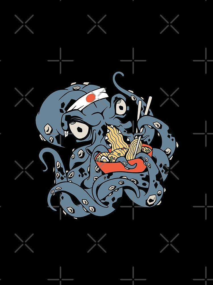 Kraken Eating Ramen by OnepixArt T-Shirts, Hoodie, Sweatshirt | BlankRebels.com (Image 2)