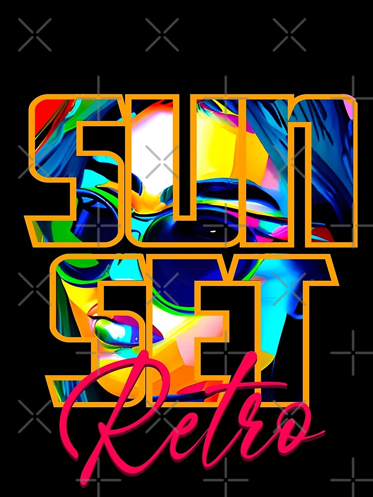 Sunset Retro Remixed by mwebba2005 T-Shirts, Hoodie, Sweatshirt | BlankRebels.com (Image 2)