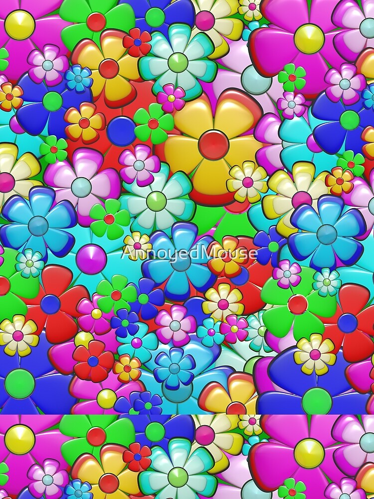 Hippie flower pattern by AnnoyedMouse T-Shirts, Hoodie, Sweatshirt | BlankRebels.com (Image 2)