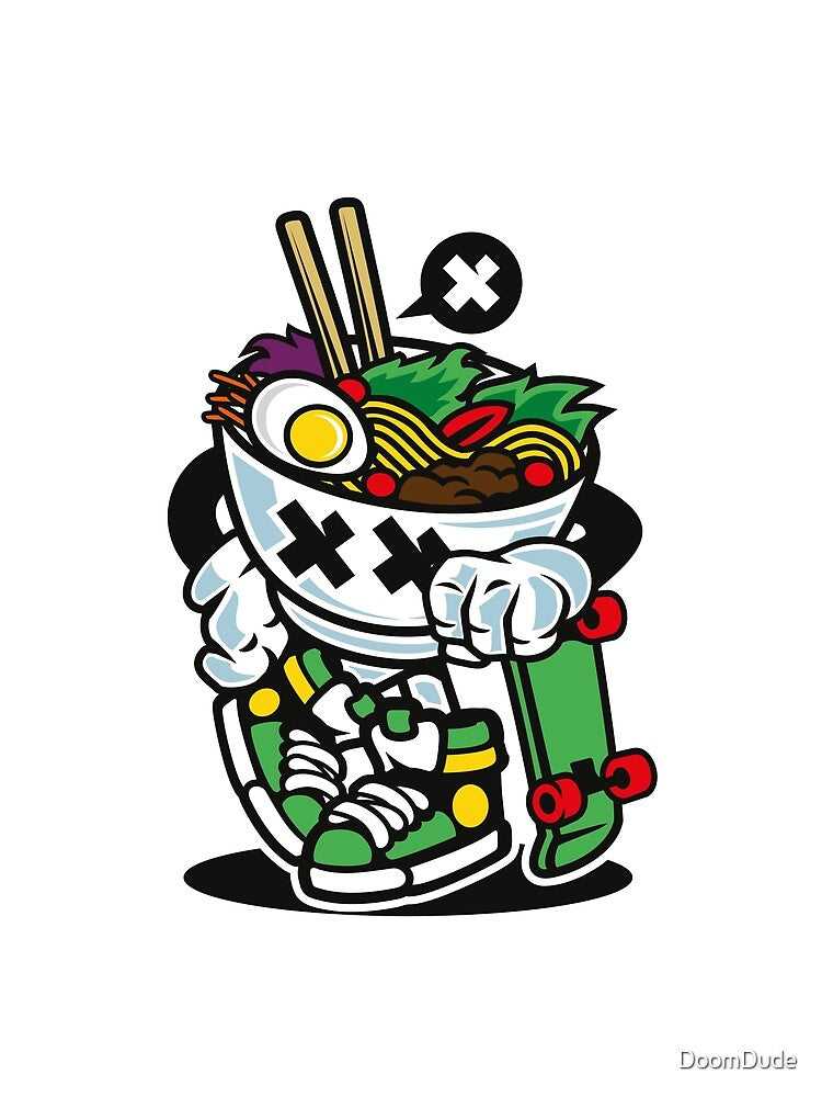 Ramen Skater by DoomDude T-Shirts, Hoodie, Sweatshirt | BlankRebels.com (Image 2)