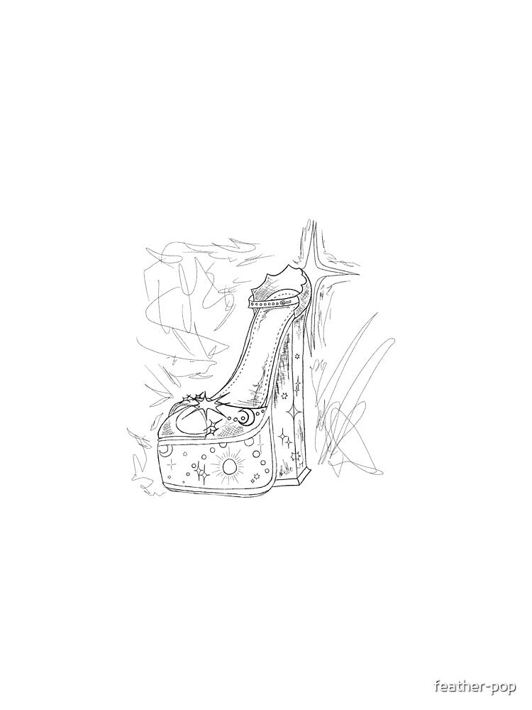 Starry Night High Heel Sketch by feather-pop T-Shirts, Hoodie, Sweatshirt | BlankRebels.com (Image 2)