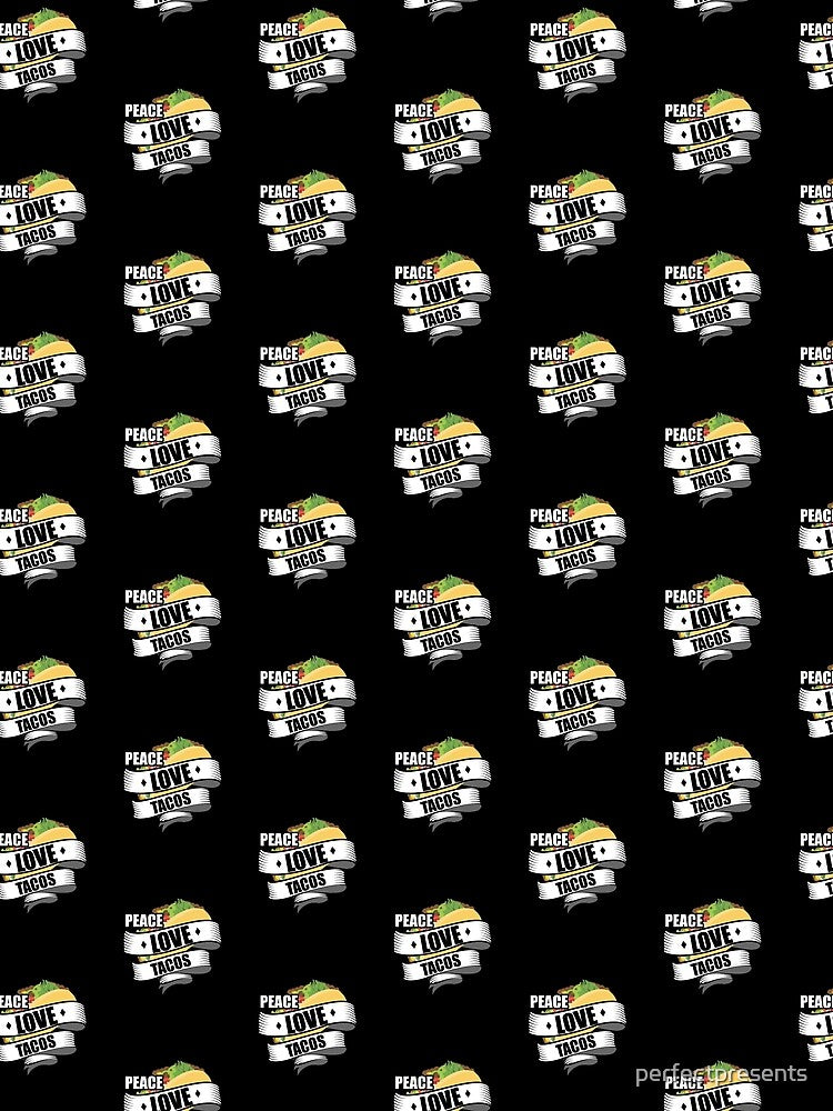 Cute & Funny Peace Love Tacos Tile Pattern by perfectpresents T-Shirts, Hoodie, Sweatshirt | BlankRebels.com (Image 2)
