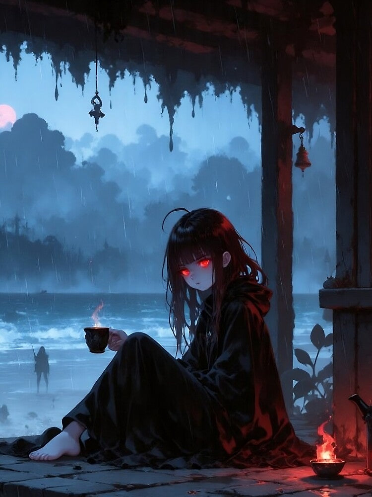 Fire Guardian – Dark Fantasy Heroine with Crimson Magic by LootLion T-Shirts, Hoodie, Sweatshirt | BlankRebels.com (Image 2)