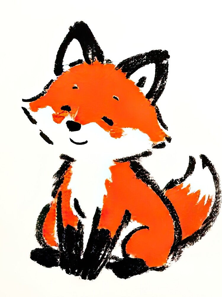 Cute Fox Ink Sketch by SunkenCost T-Shirts, Hoodie, Sweatshirt | BlankRebels.com (Image 2)