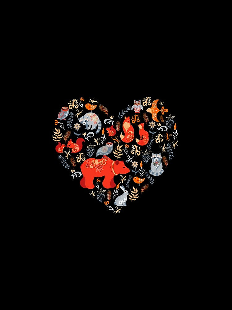 Woodland Animals Fairy Tale Pattern by uzlvrlwwsux58 T-Shirts, Hoodie, Sweatshirt | BlankRebels.com (Image 2)