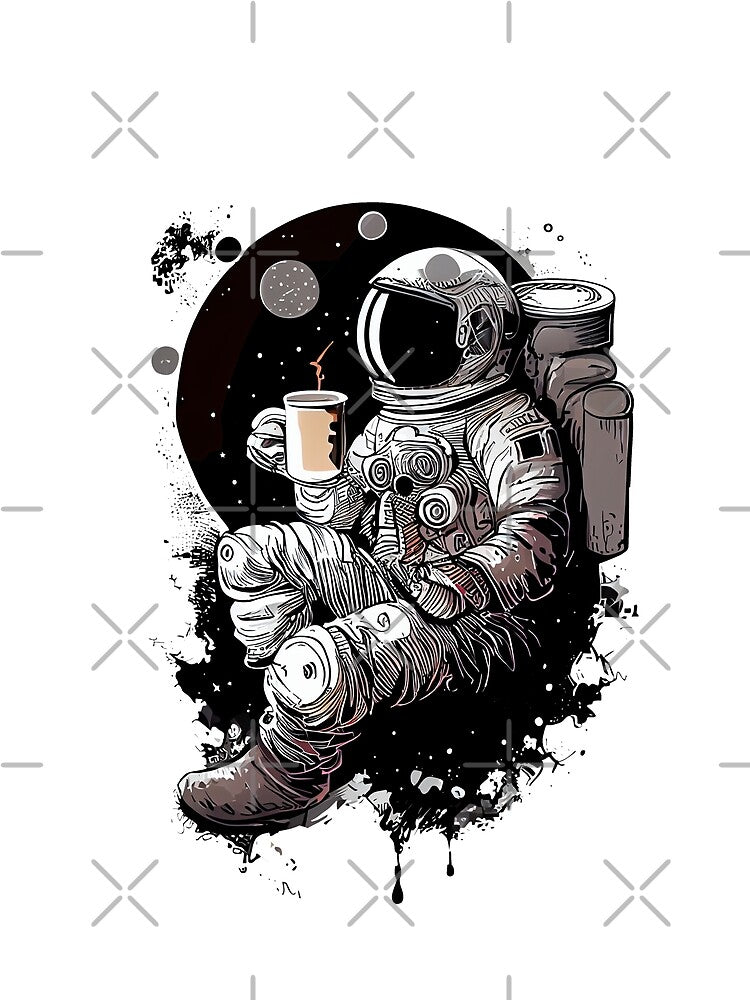 Coffee in space by Acim0 T-Shirts, Hoodie, Sweatshirt | BlankRebels.com (Image 2)