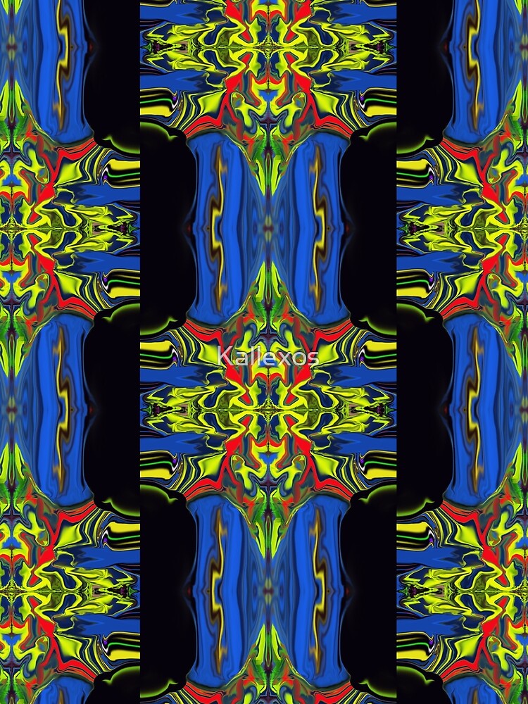 Kallexos-Design- Yellow in Blue Pipe - Hippie Fantasy Design by Kallexos T-Shirts, Hoodie, Sweatshirt (Image 2)