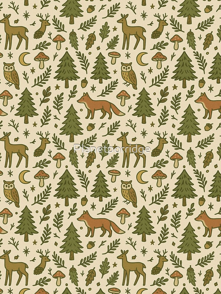 Forest Animal Pattern by Planetporridge T-Shirts, Hoodie, Sweatshirt | BlankRebels.com (Image 2)